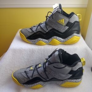 Adidas top ten 2000s grey yellow black